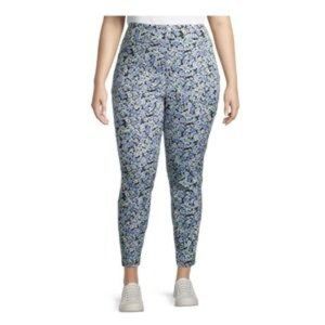 Terra & Sky Women’s Pull On Skinny Mid-Rise Plus Jeggings 1X